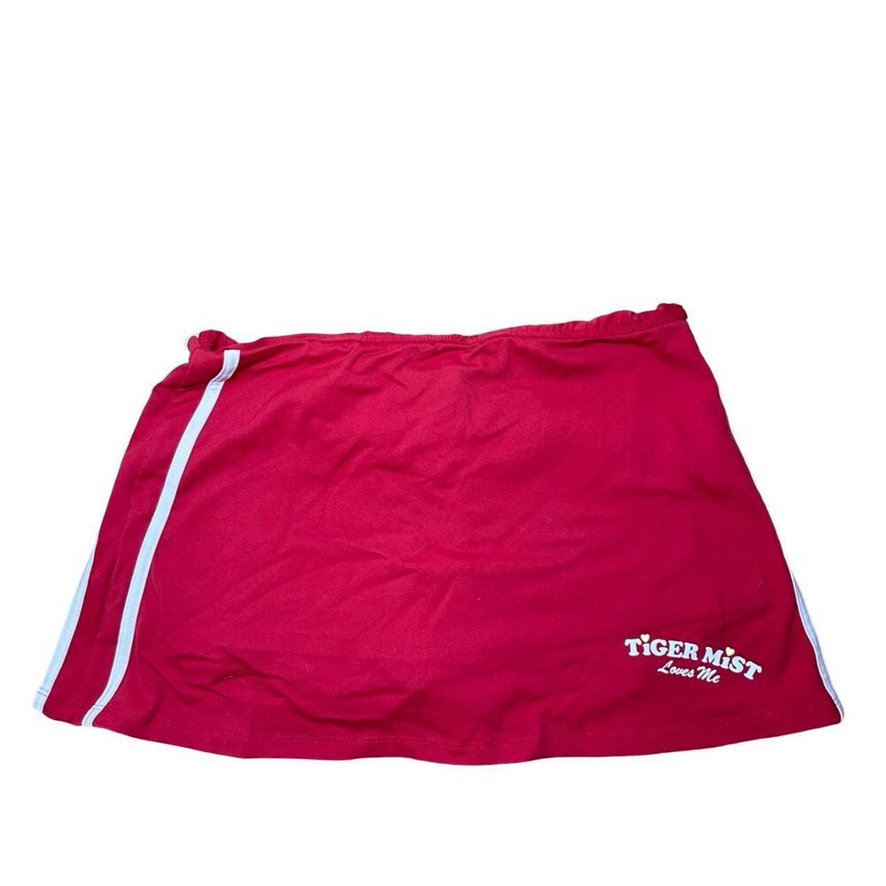 Tiger-mist Women's Red and Burgundy Skirt